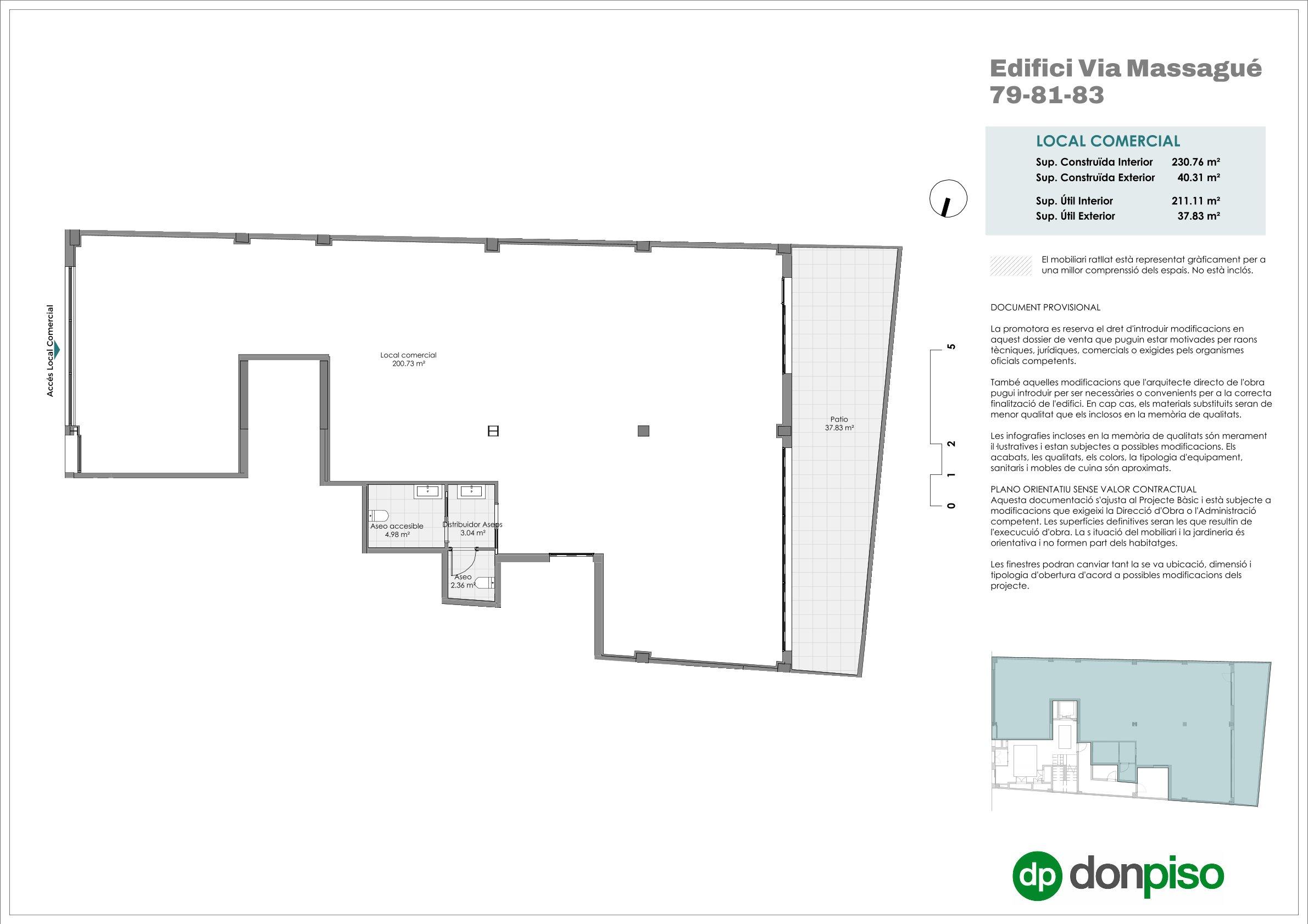 Imagen 2 Local Comercial en alquiler en Sabadell / Obra nueva. Local con salida de humos en Via Massagué
