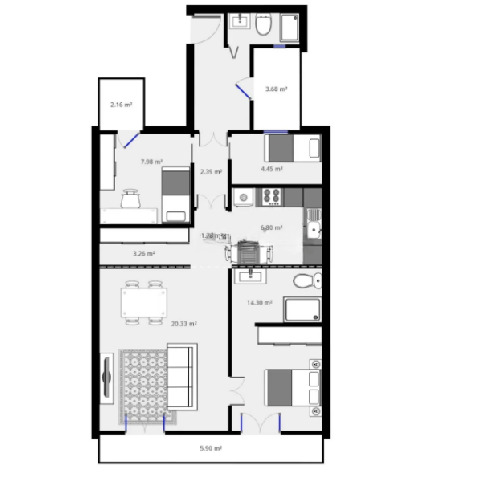 Imagen 8 Inmueble 305600 - Piso en venta en Barcelona / Calle Consell de Cent