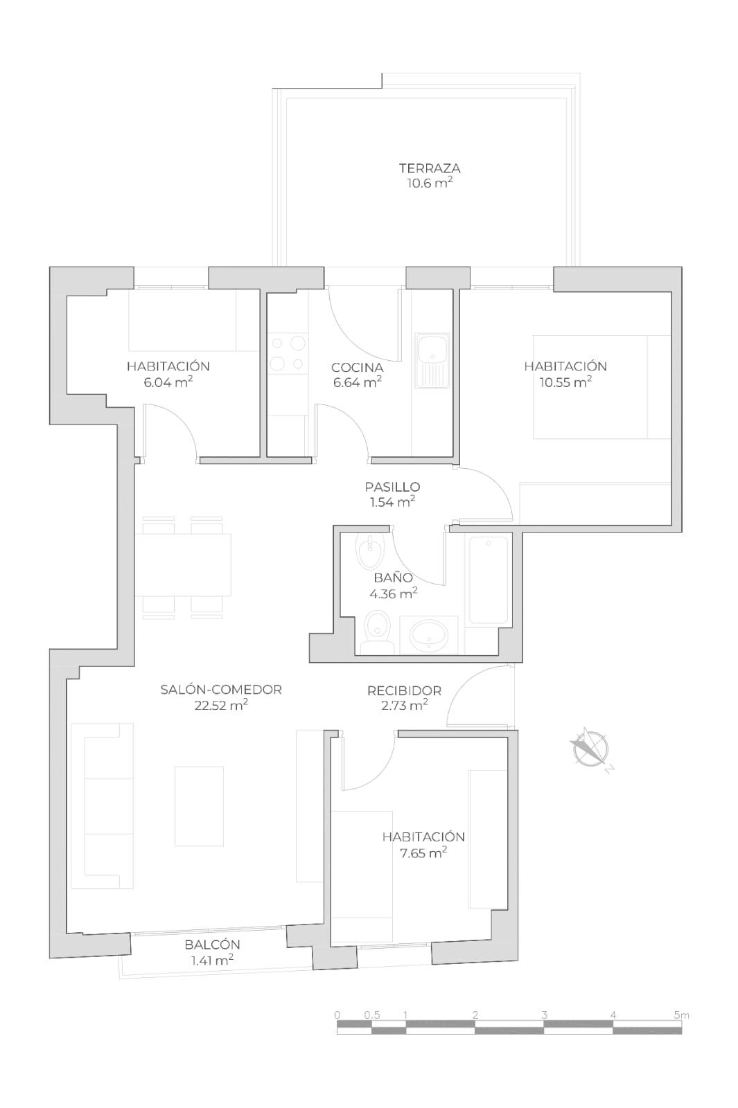 Imagen 18 Apartamento en venta en Mataró / Piso en cirera mataro de 75m2 3 habitaciones  terraza