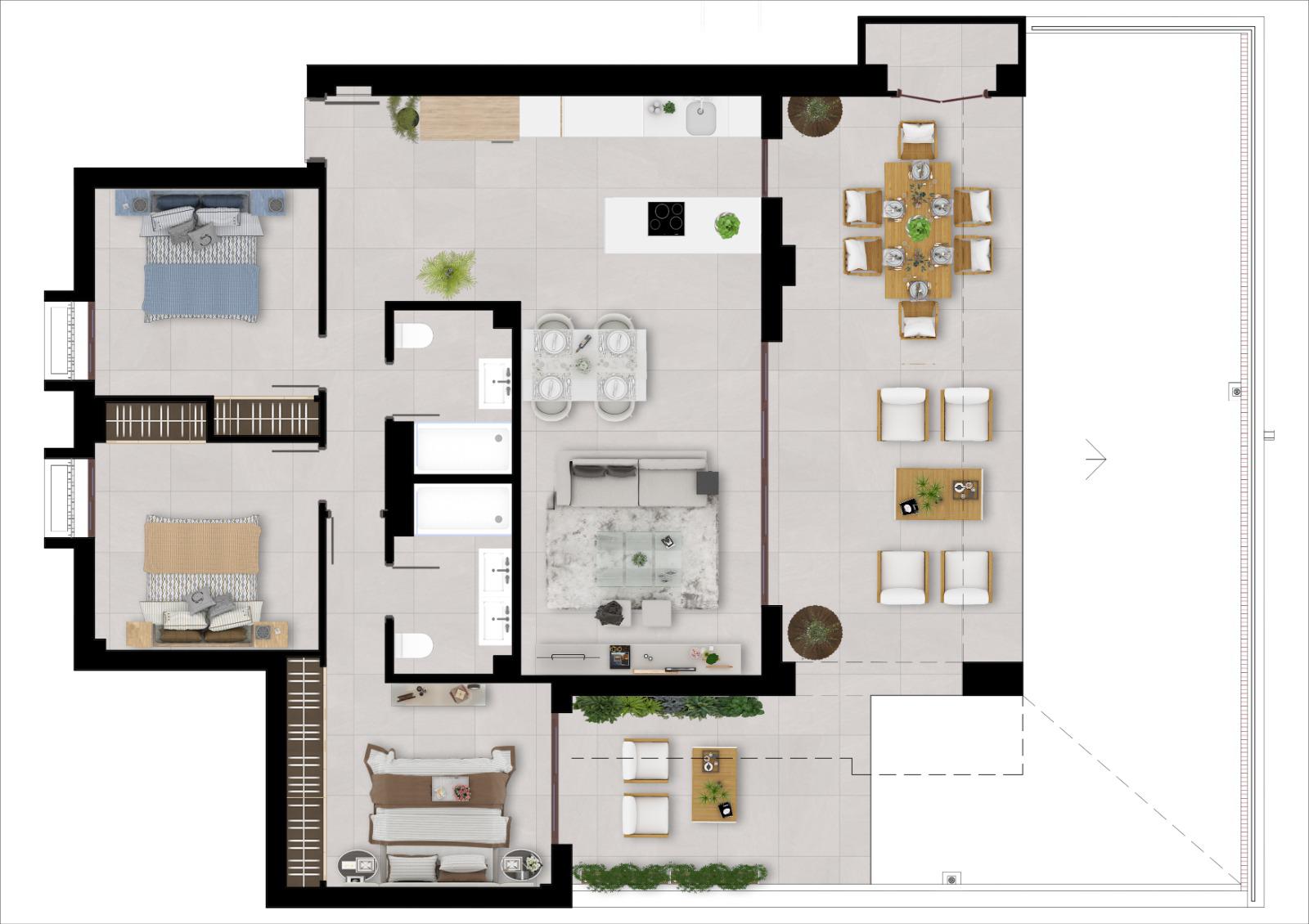Imagen 19 Apartamento en venta en Marbella / Próximo al resort Sierra Blanca Country Club