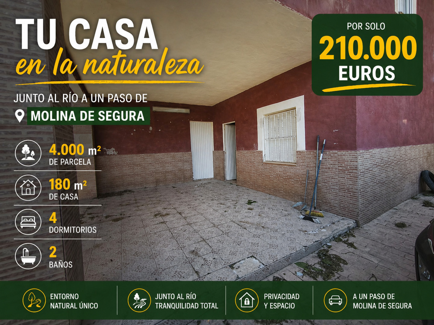 Imagen 26 Casa Aislada en venta en Alguazas / Casa junto al río con parcela de 4000 metros 