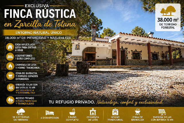 Imagen 1 Inmueble 302449 - Casa Aislada en venta en Lorca / Zona de monte junto a Zarcilla deTotana