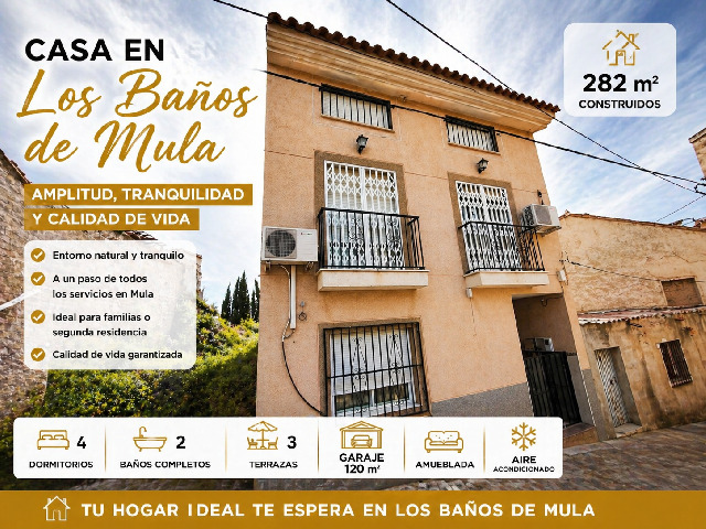 Imagen 1 Inmueble 302465 - Casa Pareada en venta en Mula / Barrio de la Misericordia al pasar la iglesia
