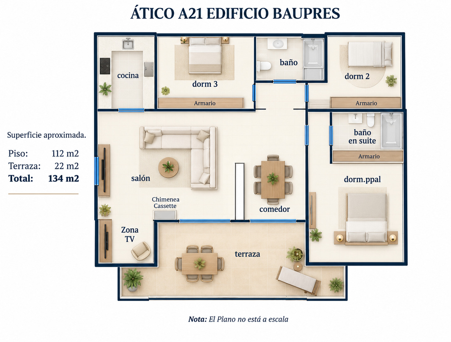Imagen 24 Ático en venta en Altea / Ático en Mascarat, Altea, con vistas al mar y al puerto