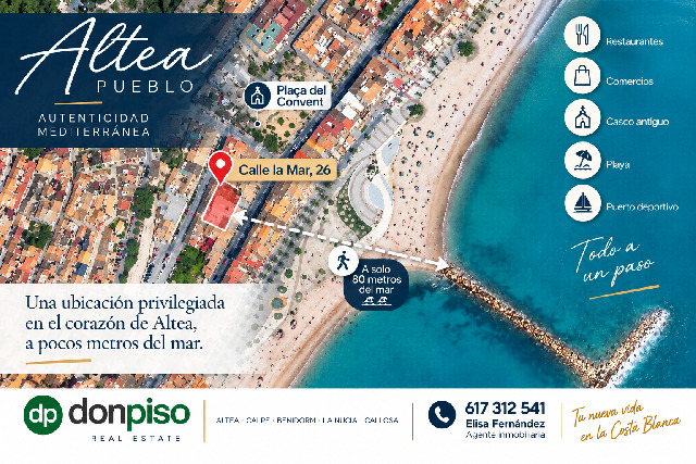 Imagen 2 Inmueble 305980 - Casa Aislada en venta en Altea / A 80 metros del mar y del Casco antiguo de Altea 