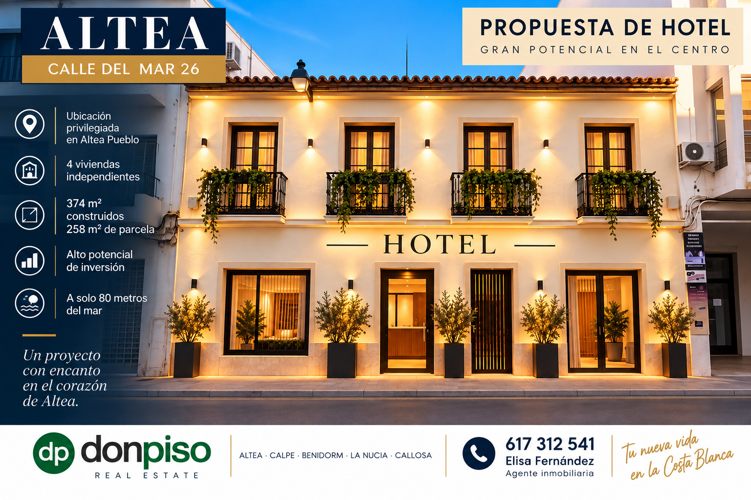 Imagen 3 Casa Aislada en venta en Altea / A 80 metros del mar y del Casco antiguo de Altea 