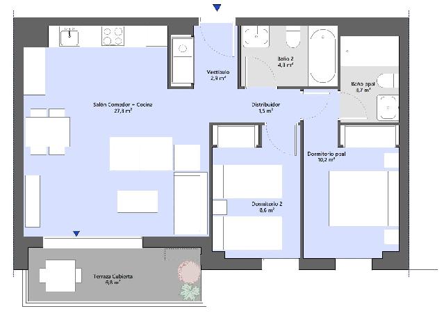 Imagen 14 Inmueble 303705 - Piso en venta en Valencia / Moreras.Proxima a la Ciudad de las Artes y las Ciencias