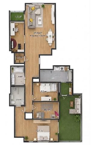 Imagen 21 Inmueble 304288 - Piso en venta en Valencia / Junto Avenida de Aragón y Blasco Ibáñez