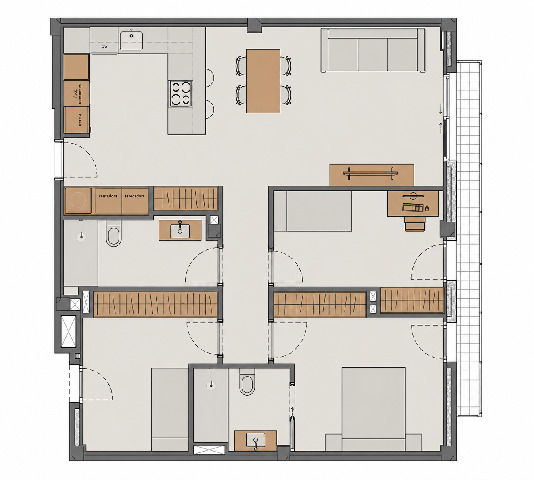 Imagen 1 Inmueble 303819 - Piso en venta en Molins De Rei / Junto al nuevo barrio de les Guardioles 