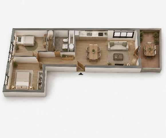 Imagen 3 Inmueble 304364 - Piso en venta en Vilafranca Del Penedès / Barri Sant Julià 