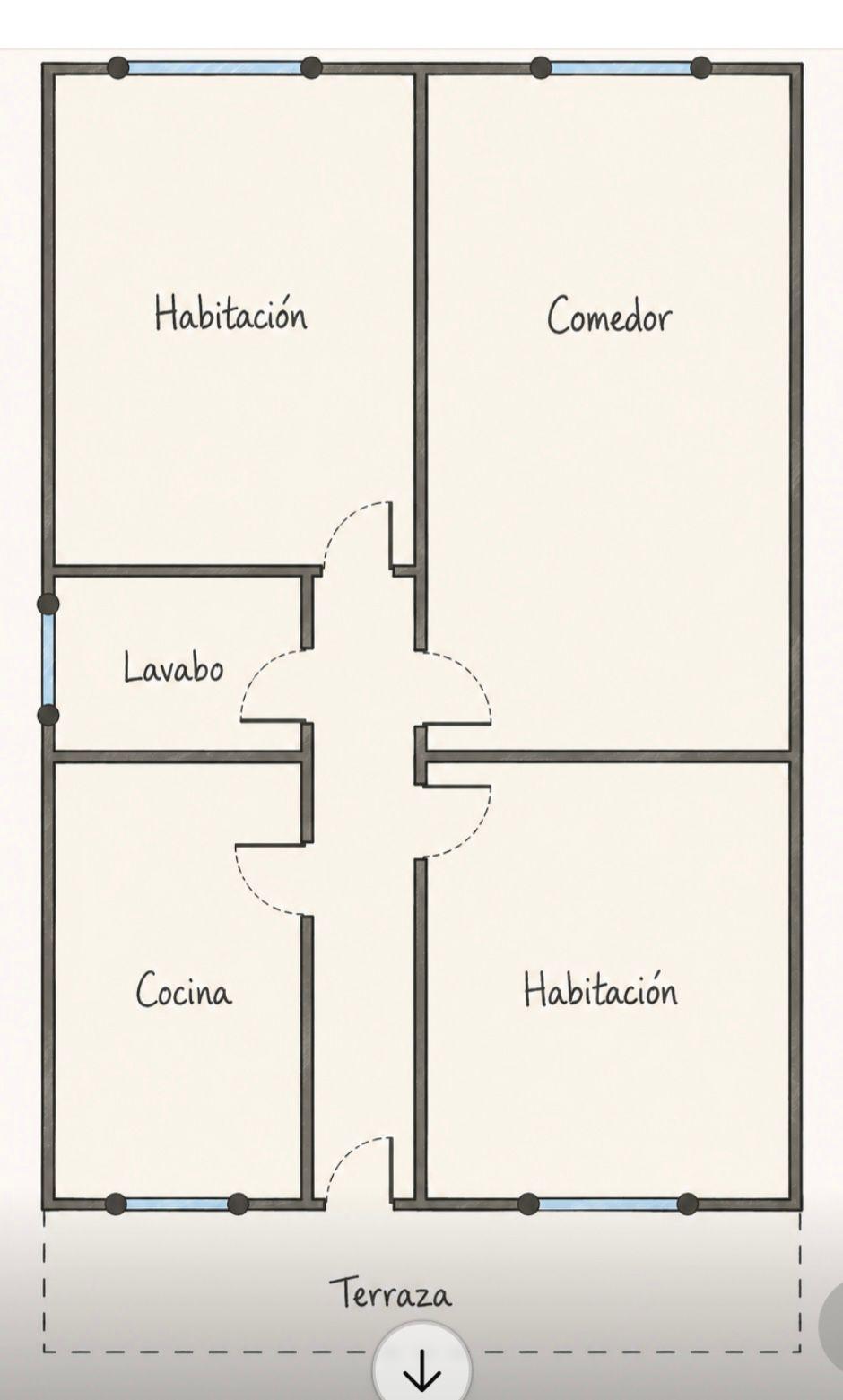Imagen 1 Apto. Playa en venta en Cunit / A 1 Km de la playa y a 1 minuto de la plaza rey Jaume I 