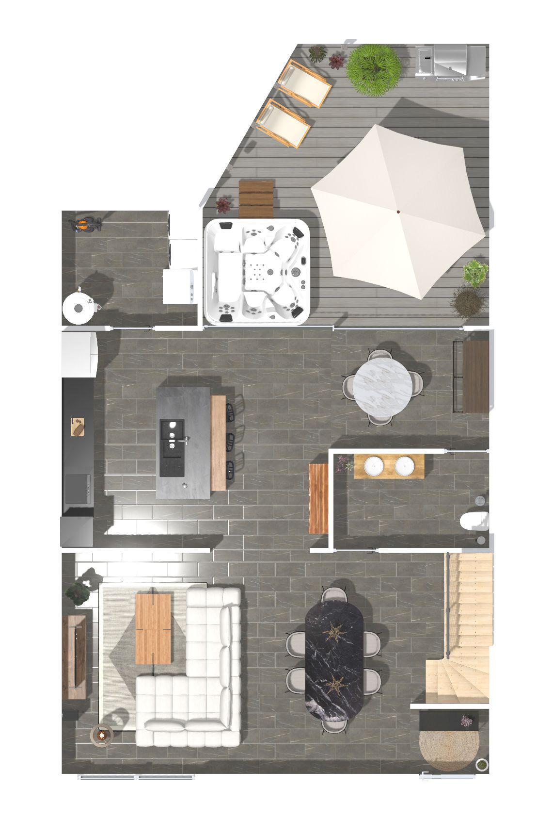 Imagen 2 Casa Adosada en venta en Villena / Casa adosada de 2 plantas para reformar,zona Las Cruces