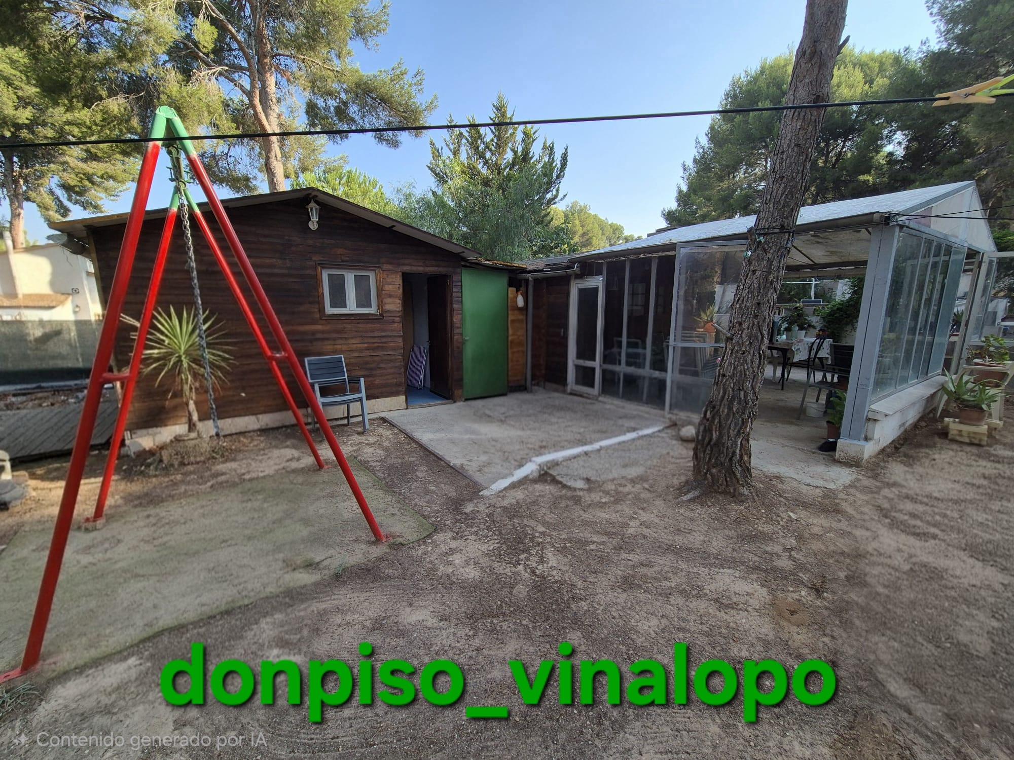 Imagen 2 Casa Rústica en venta en Tibi / Parcela vallada con 2 casas madera y vivienda modular 