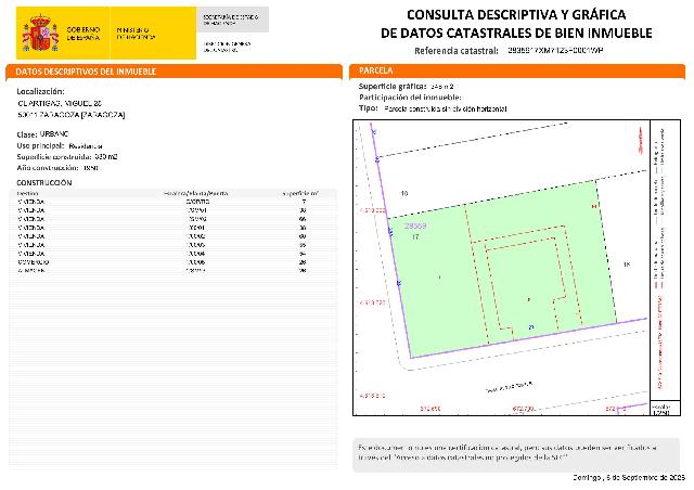 Imagen 5 Inmueble 305616 - Solar Urbano en venta en Zaragoza / Al sur del barrio de Miralbueno.