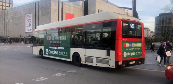 autobús verde donpiso barcelona