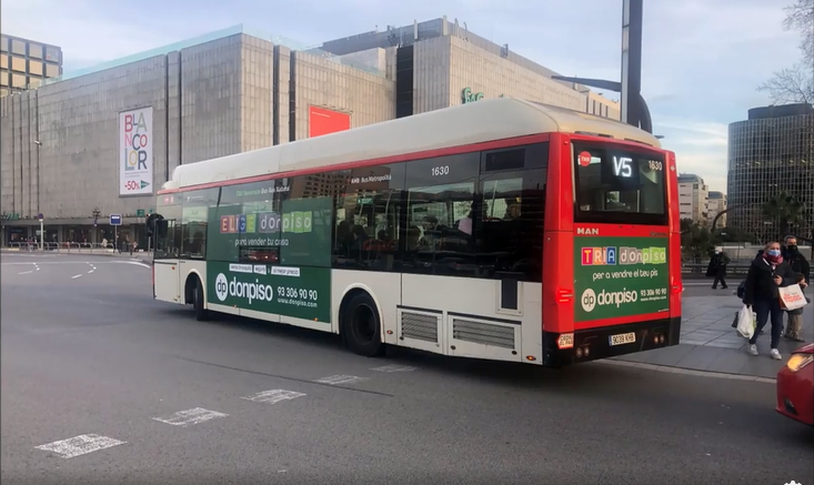 autobús verde donpiso barcelona