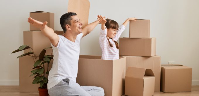 familia caja piso